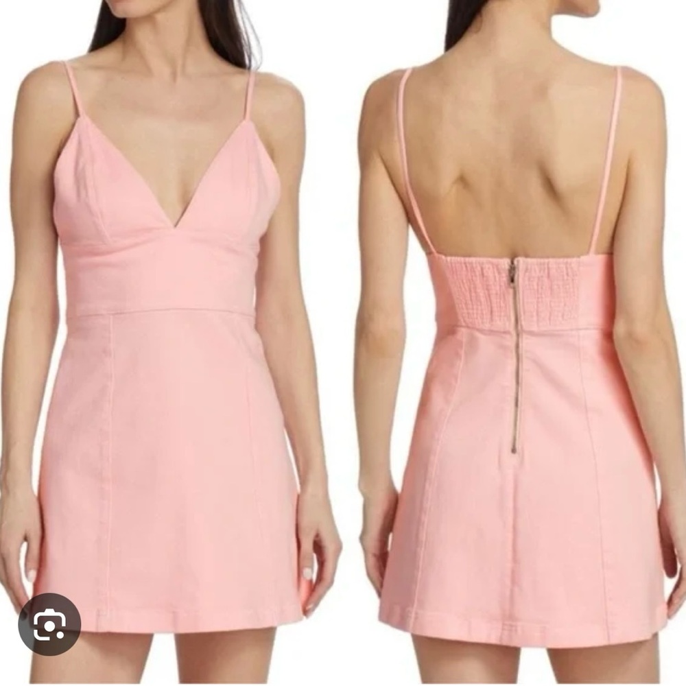 NWT Alice + Olivia Pink Spaghetti Strap Mini Dress